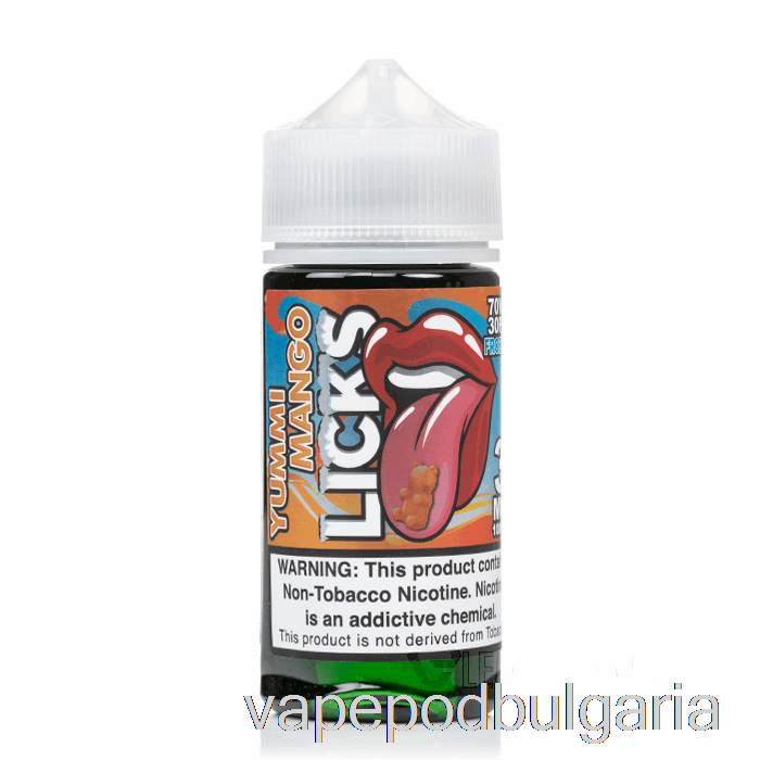 Vape 10000 Дръпки Frozty Yummi Mango - Licks Roll Upz - 100ml 0mg